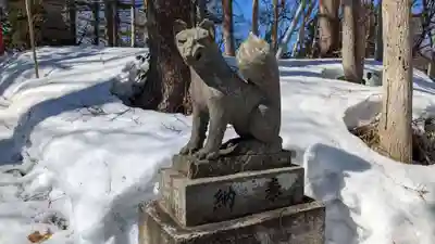 豊富温泉稲荷神社の狛犬