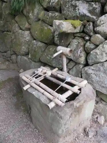 長岳寺の手水舎