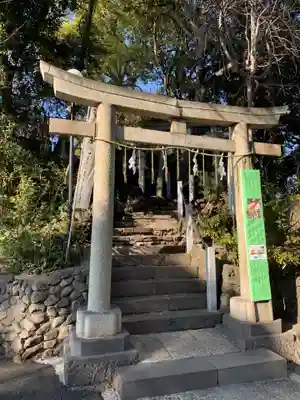 多摩川浅間神社の鳥居