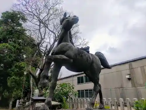 土之社の狛犬