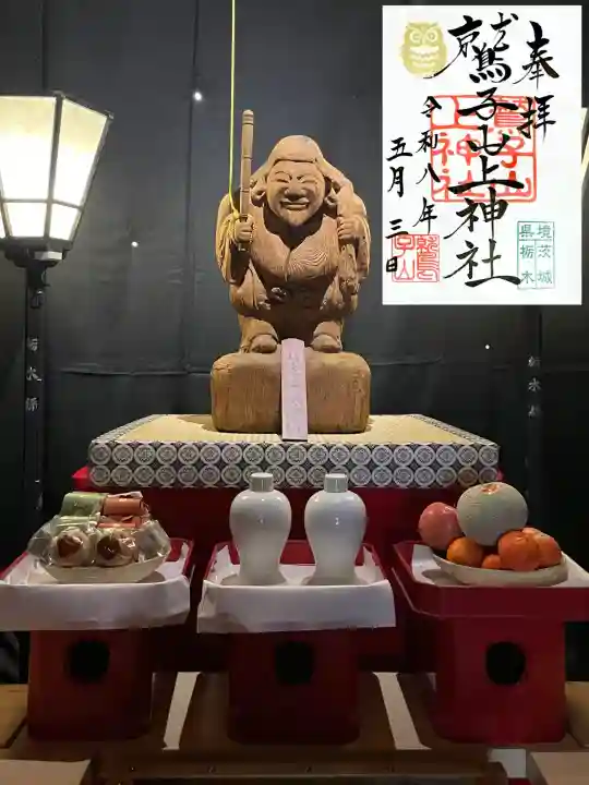 鷲子山上神社の{uncategorized: "未分類", other: "その他", undefined: "問題あり", building: "その他建物", grave: "お墓", sacred_gate: "鳥居", guardian: "狛犬", statue: "像", buddha: "仏像", history: "歴史", nature: "自然", garden: "庭園", animal: "動物", pagoda: "塔", temizu: "手水舎", mountain_gate: "山門・神門", sanctuary: "本殿・本堂", subordinate: "末社・摂社", art: "芸術", scenery: "景色", jizo: "地蔵", ema: "絵馬", goshuin: "御朱印", omikuji: "おみくじ", items: "授与品その他", amulet: "お守り", goshuincho: "御朱印帳", eats: "食事", festival: "お祭り", votive_dance: "神楽", shichigosan: "七五三参", wedding: "結婚式", experience: "体験その他", initially: "初詣", around: "周辺", anti_infection: "感染症対策"}