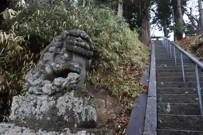 阿久津「田村神社」(郡山市阿久津町)旧社名:伊豆箱根三嶋三社の狛犬