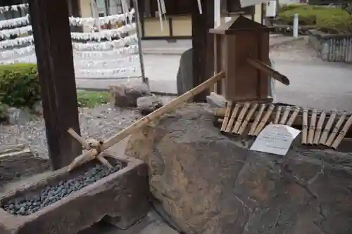 中氷川神社の手水