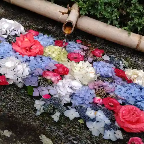 木幡山隠津島神社(二本松市)の手水