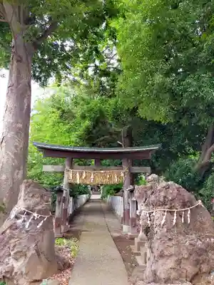 馬場氷川神社の鳥居