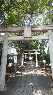 自由が丘熊野神社の鳥居