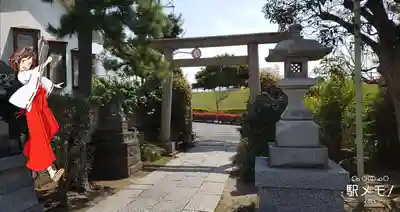 上一色天祖神社の鳥居