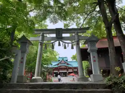 多摩川浅間神社の鳥居