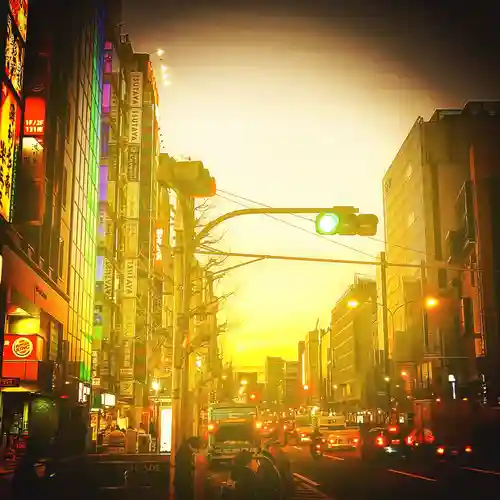 花園神社の周辺