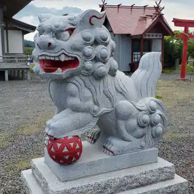 落部八幡宮の狛犬