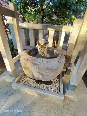 牛天神北野神社の手水舎
