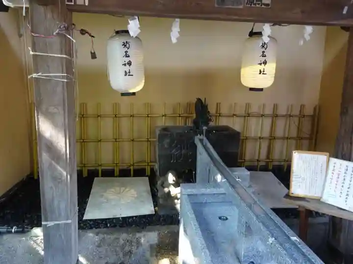 菊名神社の手水舎