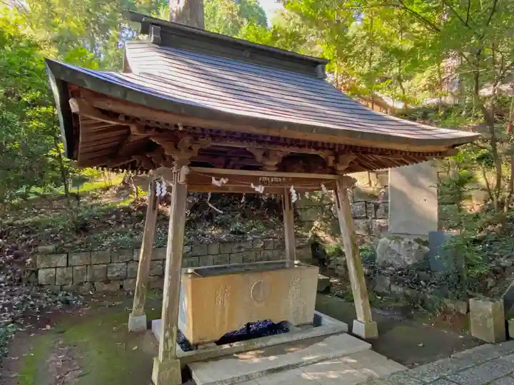 稲田神社の手水舎