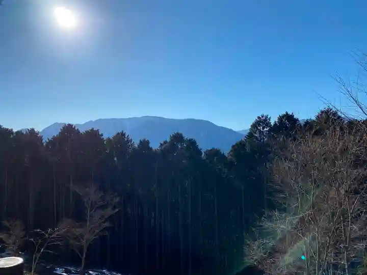 身延山奥之院思親閣の景色
