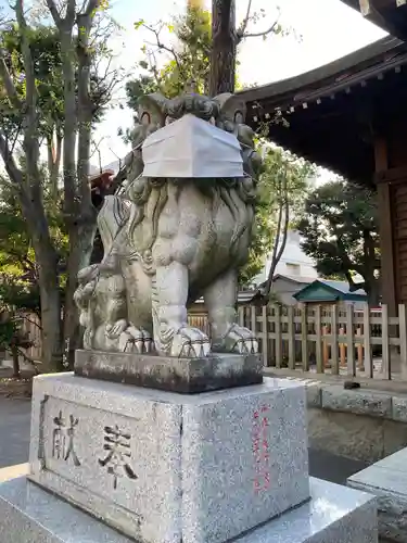 お三の宮日枝神社の狛犬