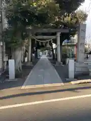 中野氷川神社の鳥居