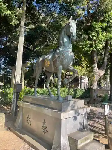 上地八幡宮の狛犬