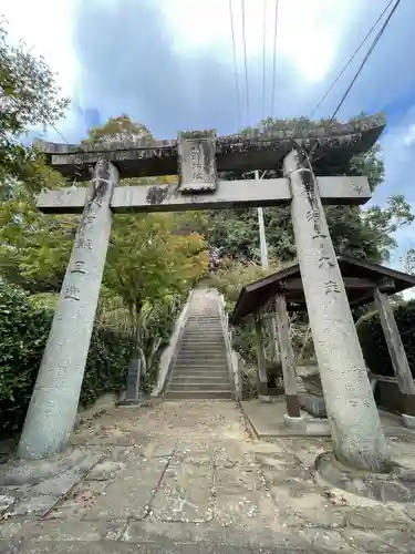 月瀬八幡宮の鳥居