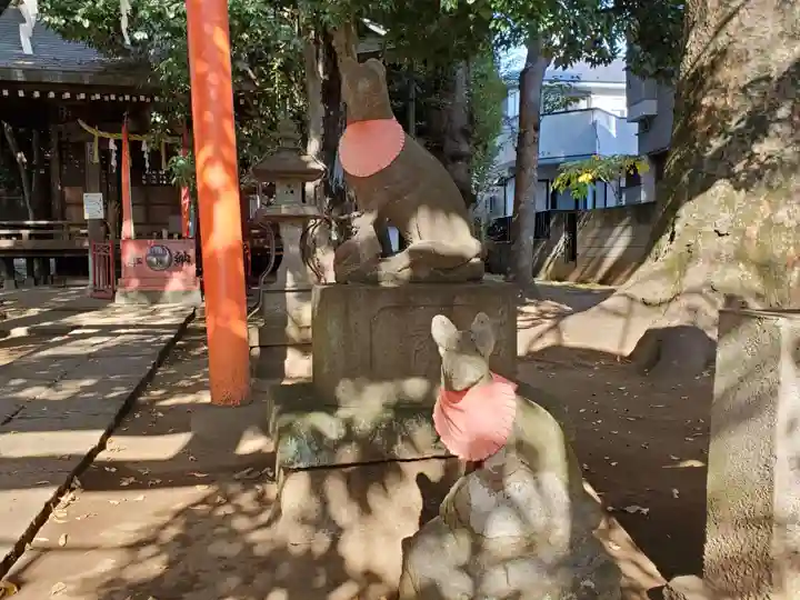 松庵稲荷神社の狛犬