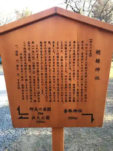 湊新田胡録神社の歴史