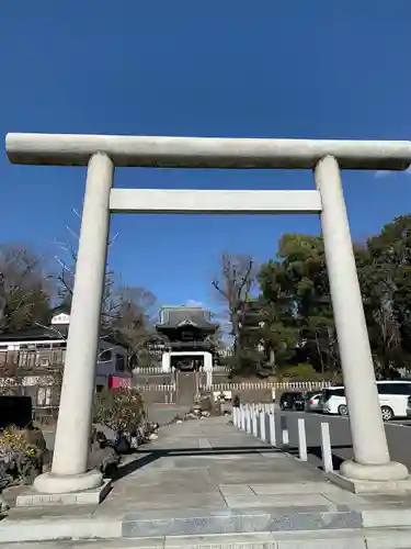 布施弁天 東海寺の鳥居