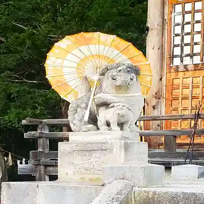 相馬妙見宮　大上川神社の狛犬