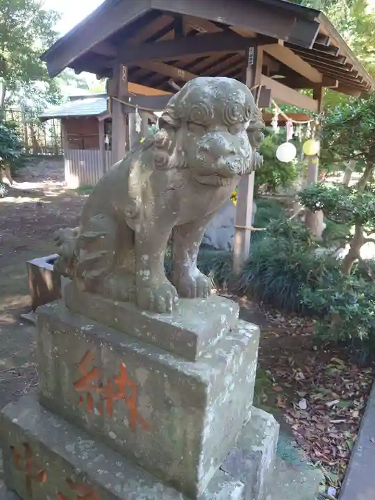 馬場氷川神社の狛犬