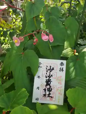季節の花御朱印 秋海棠(しゅうかいどう)
