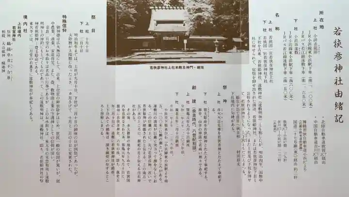 若狭彦神社(上社)の授与品その他