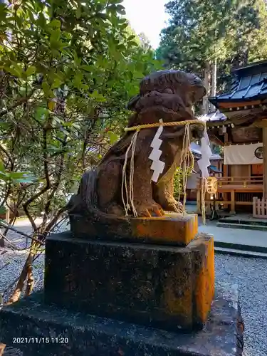 御岩神社の狛犬