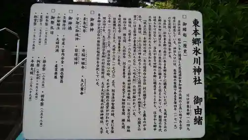 東本郷氷川神社の歴史