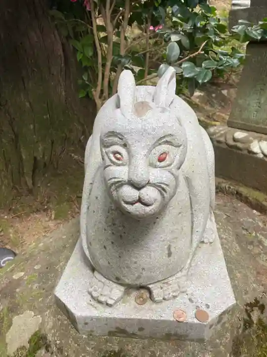 鷲巣山文殊堂の狛犬