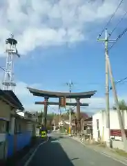 大井俣窪八幡神社の鳥居