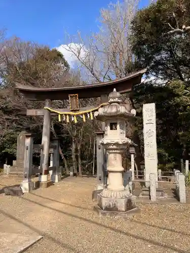 下総国三山　二宮神社の鳥居