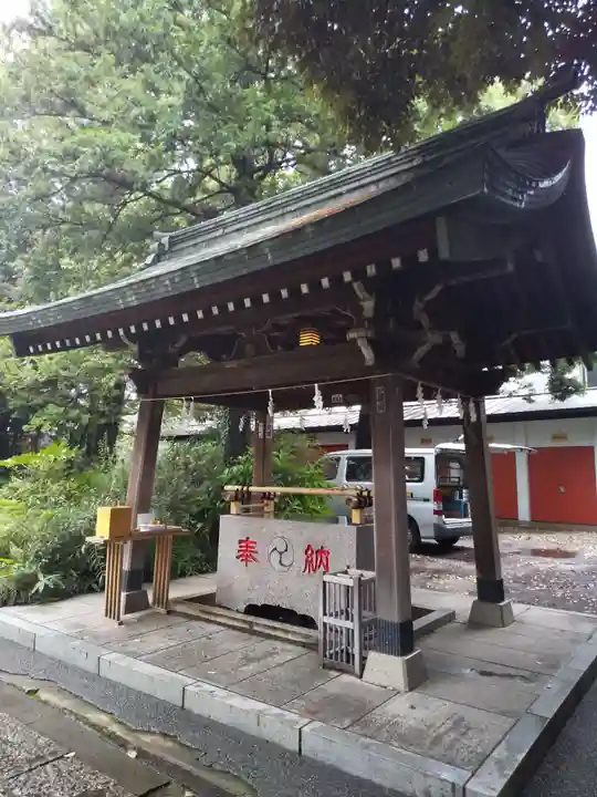 自由が丘熊野神社の手水舎