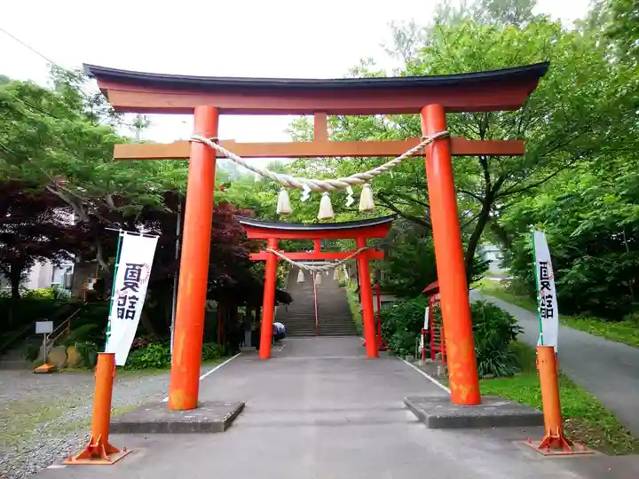 虻田神社の鳥居