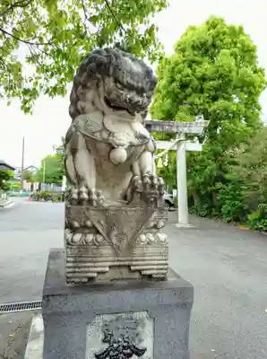 上地八幡宮の狛犬