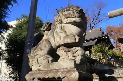 安積國造神社の狛犬