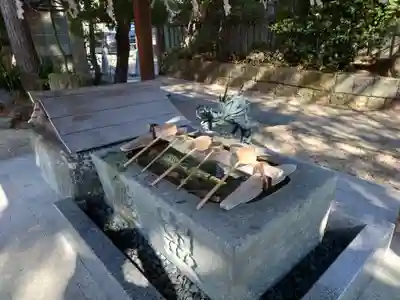 荒井神社の手水舎