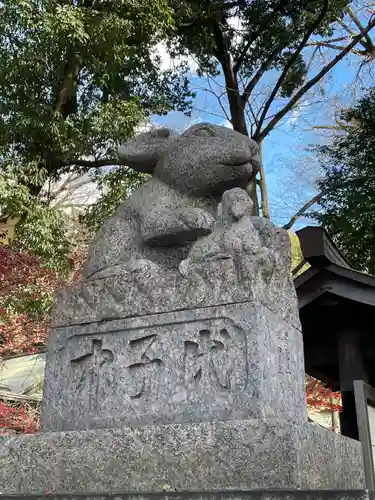 調神社の狛犬