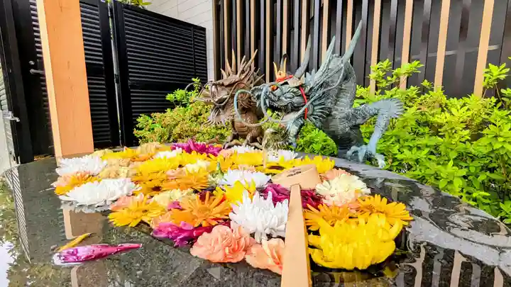 駒込妙義神社の手水舎