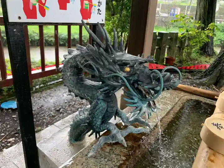 西寒多神社の手水舎