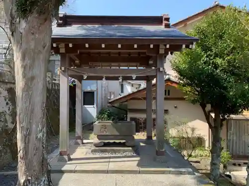 阿治古神社の手水