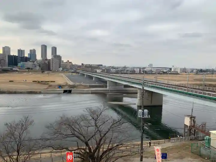 多摩川浅間神社の景色