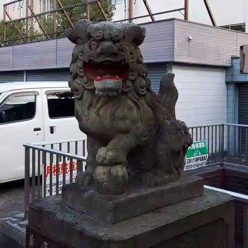 品川貴船神社の狛犬