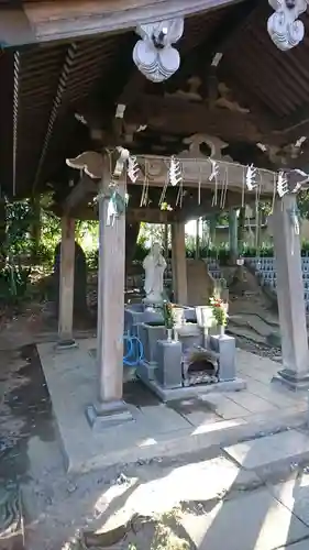 法華経寺奥之院の手水舎