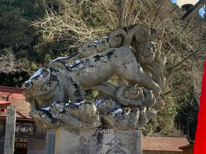 古殿八幡神社の狛犬