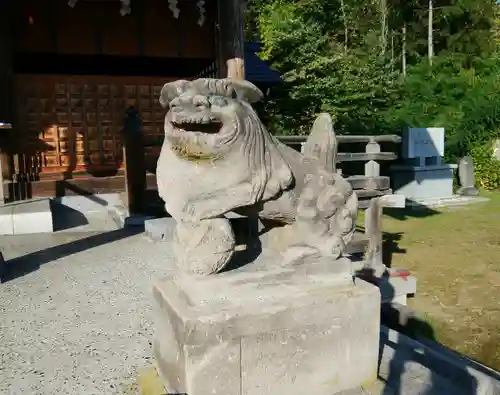 相馬妙見宮　大上川神社の狛犬