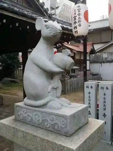 敷津松之宮　大国主神社の狛犬