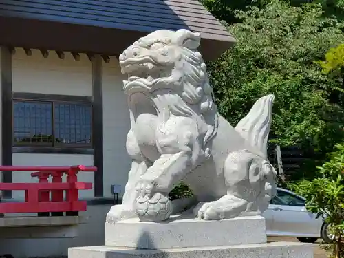 網走三吉神社の狛犬